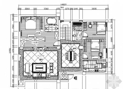 宁波梅墟核心区简欧双层商业别墅装修图（有效果）