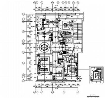 山东精装新古典豪华样板间装修施工图(有实景)