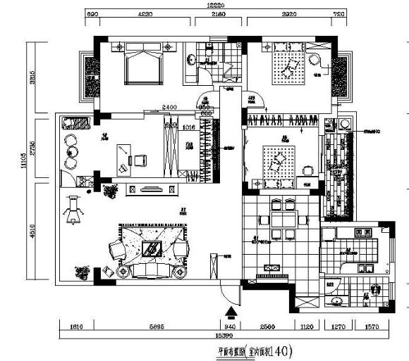 180㎡现代风四居装修图(有效果)