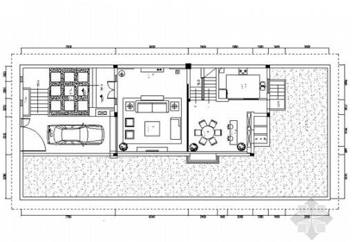 江苏淮安现代风简约风格商业别墅住宅装修CAD施工图（有效果