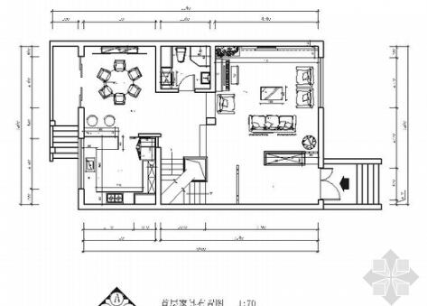 北京纯欧式美式半山建筑群高端三层商业别墅室内装修施工图