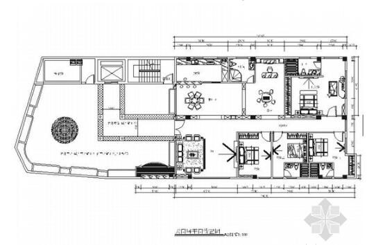 豪华现代风风格四居室家居室内装修施工图