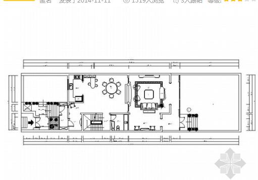 石家庄精品居住区简欧三层商业别墅装修施工图