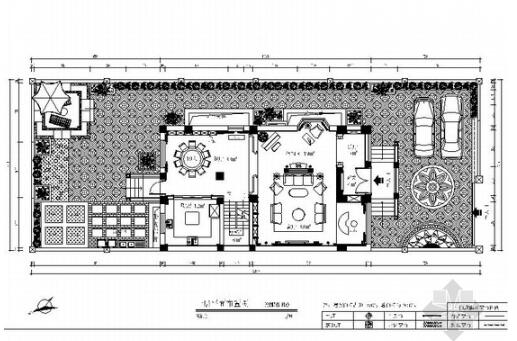 云南昆明欧式美式风格四层商业别墅装修CAD施工图（有效果图）