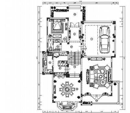 重庆奢华典雅欧式美式双层商业别墅室内装修图（有实景）