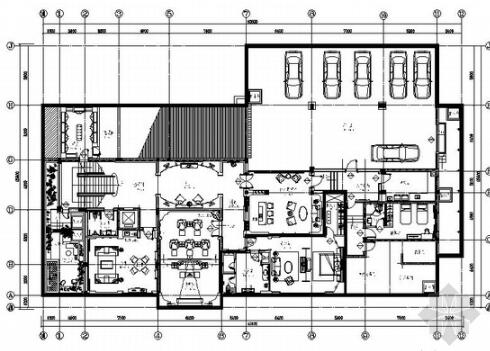 原创高档奢华三层商业别墅室内装修施工图（图纸细致有效