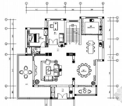 浙江精品欧式美式三层商业别墅全套施工图（有效果）