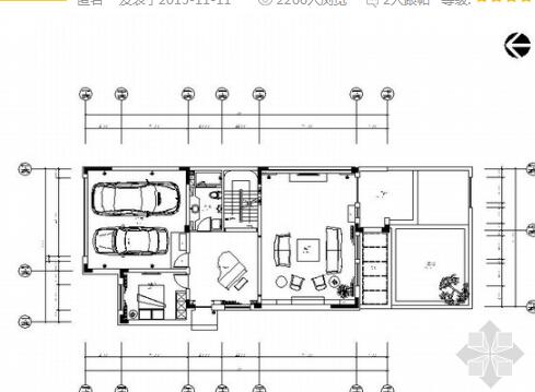 原创现代风风格两层商业别墅样板房室内装修施工图（有高清效