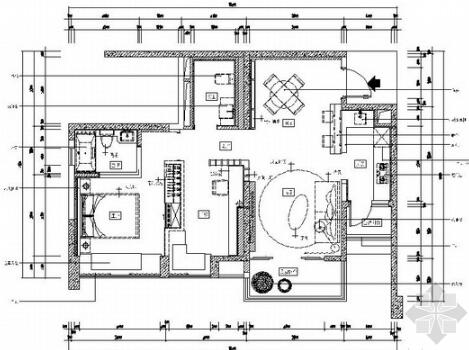 成都奢华现代风风格明快样板间室内CAD施工图（有实景图