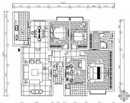 四室雅居装修图（效果+3D）