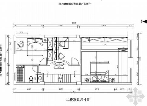 扬州美式风格豪华复古3层商业别墅CAD施工图（有效果图）