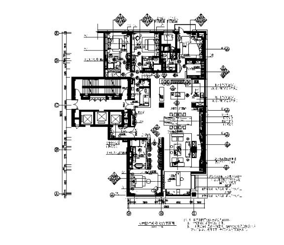 北京现代风奢华样板间CAD施工图（有效果图图|实景图）