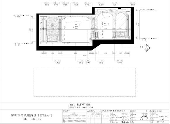 欧式美式-上海风景水岸样板房设计施工图（附效果图|模型）