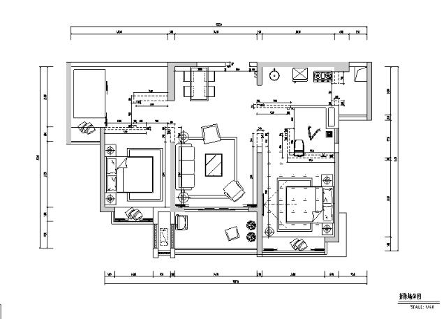 地中海风格东部现代风城花园样板间设计施工图（附效果图