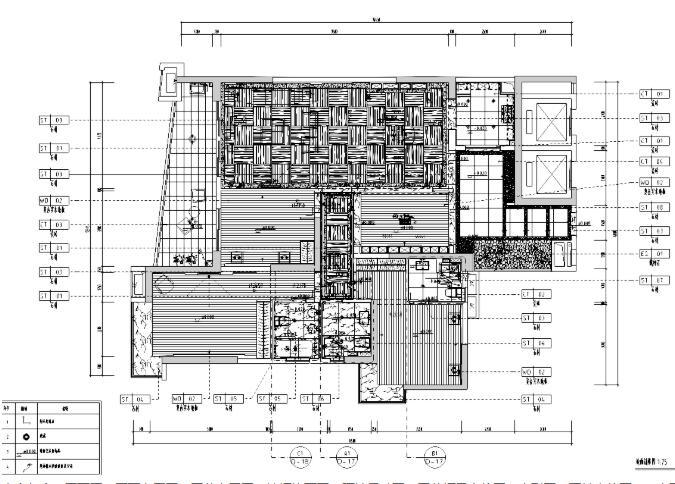 浙江中式样板房室内装修施工图