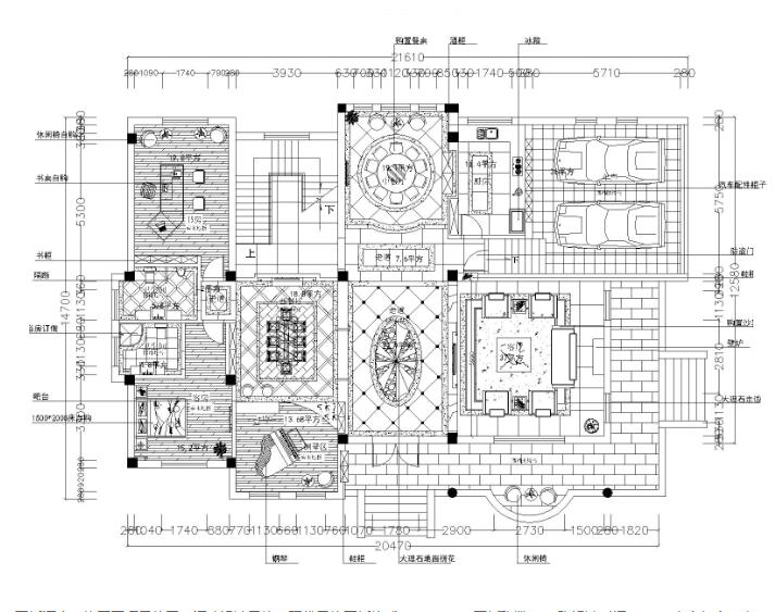 福建福州某商业别墅室内设计详细施工图