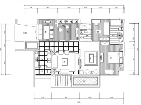 北京地中海风格样板房装修施工图