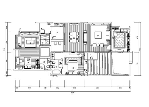 广东海洋之恋地中海风格住宅平立面施工图