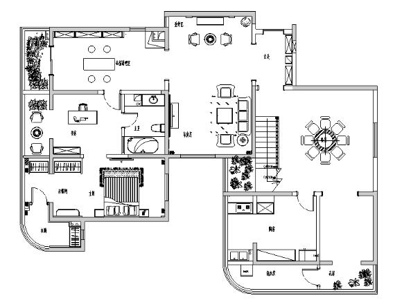 唯美意境建筑景观商业别墅设计施工图（附效果图）