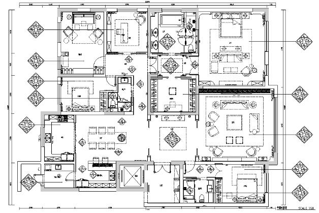 现代风简约风格样板房设计施工图（附效果图）