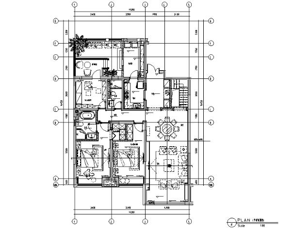 新韵至雅|古典邂逅现代风样板间设计施工图（附效果图）