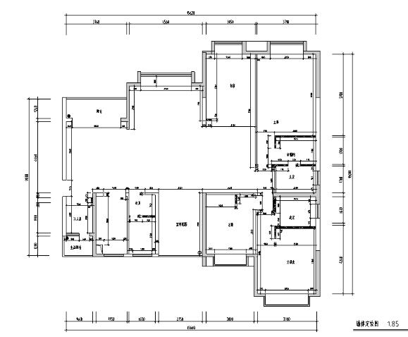 大观天下素材资源-2户型古典园林风样板房设计施工图（附效果图）