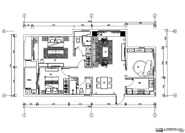 浙江良渚新城昆仑华府建筑景观样板间设计施工图（附效果图）