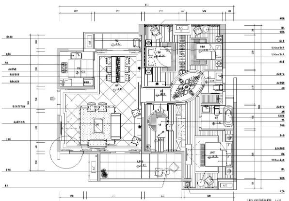 广东欧式美式城市规划设计时代下载B样板房室内施工图设计(浅色调欧式美式