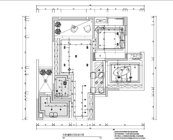 小户型现代风时尚施工图设计（附实景图）