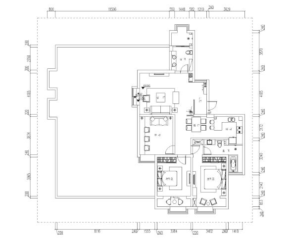 安徽亳州杨宝富住宅室内装修CAD施工图