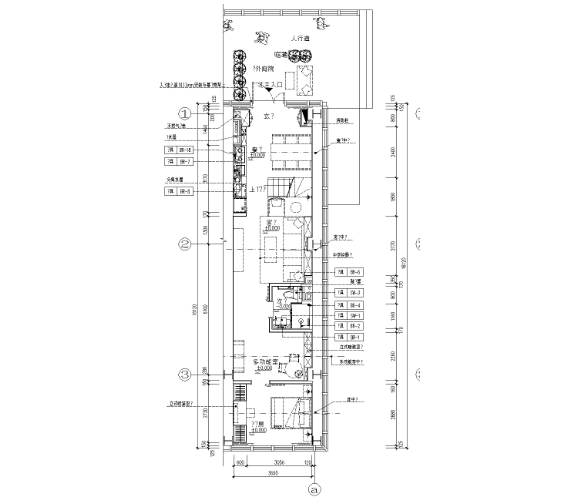 北京大兴万科天地55米挑高样板间CAD全套施工图+设计