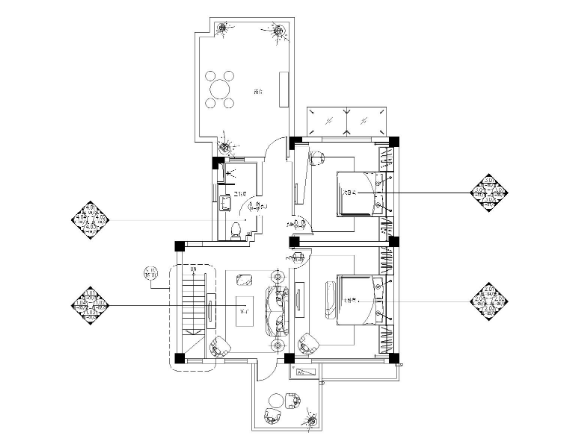 云南高文安-大理王宫别院上叠户型施工图