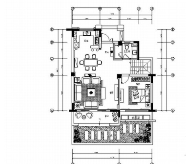 上海松江区新装饰主义两层商业别墅样板间装修施工图（有实