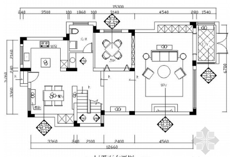 精品温馨现代风风格复式样板间CAD装修施工图（有效果）