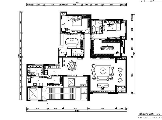 成都简欧轻奢精品三居装修设计施工图（有实景图）