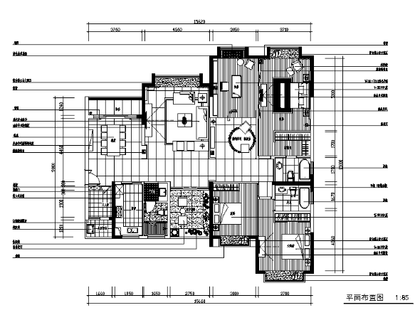 广东现代风中式商业别墅设计施工图（有实景图）