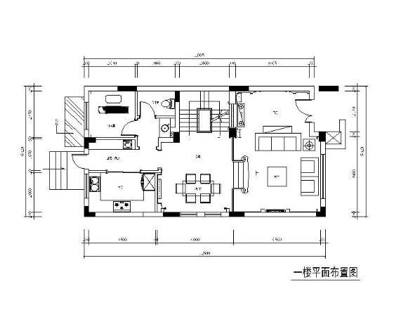 湖南欧式美式风格商业别墅设计CAD施工图（有效果图）