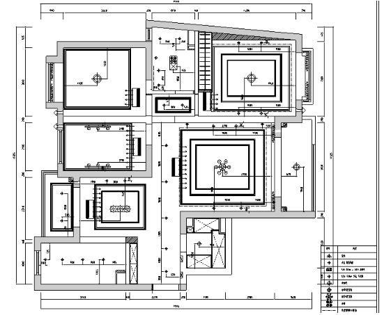 上海国际花园美式风格古典风格住宅设计施工图（附效果图