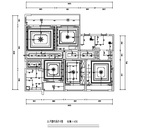 新东方主义样板间设计施工图（附效果图）