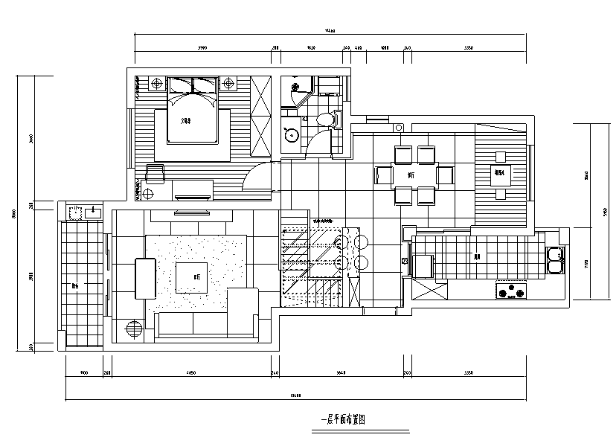 江苏简约150平米复式加跃层公寓设计施工图（附效果图