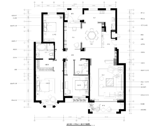 山东泰安国山豪华大宅设计施工图+实景图