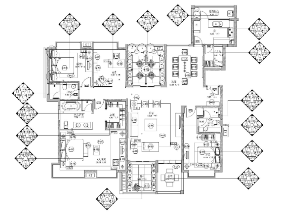 广东​梁志天方案文本华发新城二期样板间施工图