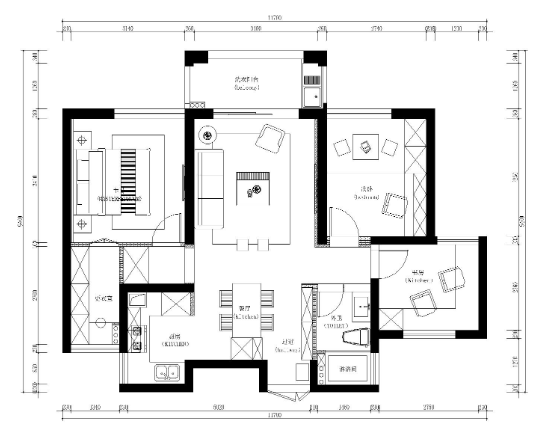 浙江-温州公园景观天下北欧住宅施工图+效果图