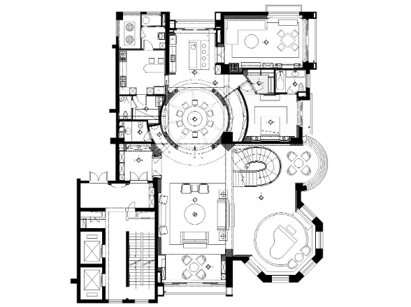 北京简欧豪华复式样板房施工图+实景拍摄