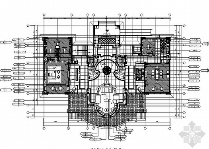 福建豪华古典欧式美式风格酒店式公寓装修室内设计施工图（