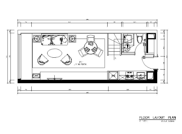 山东时尚LOFT住宅公寓样板房设计施工图