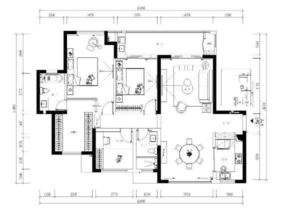 江苏常州星河国际八区住宅施工图-效果图