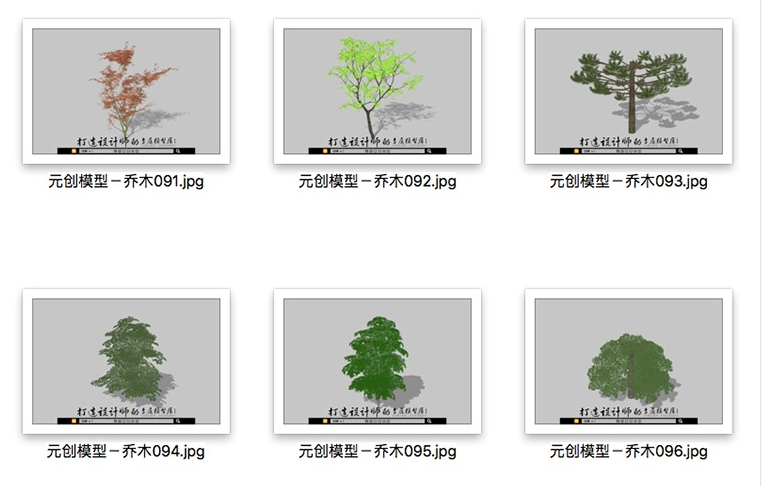 建筑景观SU场景模型草图-大师设计素材-模型3d模型组件素材库精品庭院植物