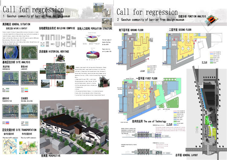 建筑学毕业展板_PS分层素材效果图psd平面图_8