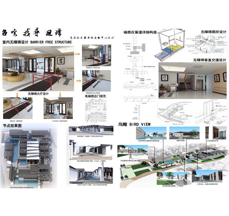 建筑横排版PSD模版_PS分层素材效果图psd平面图_4